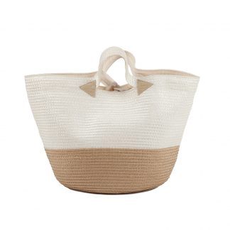 Caterina Beige Bauletto Bag Tessitura Bevilacqua